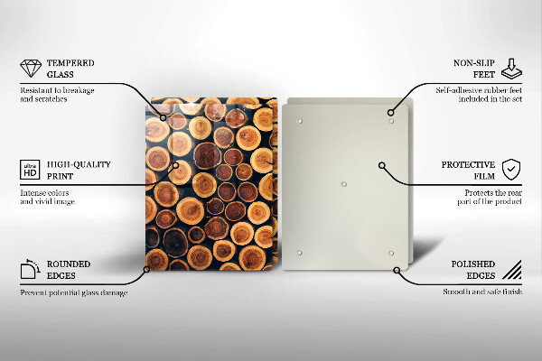 Deska do krojenia Drewniane pieńki drzew