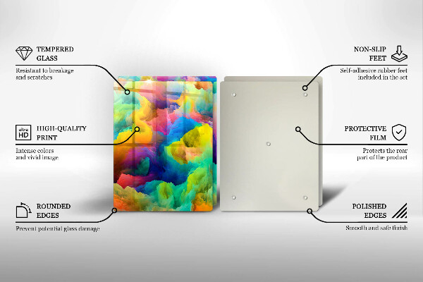 Deska do krojenia Barwna abstrakcja