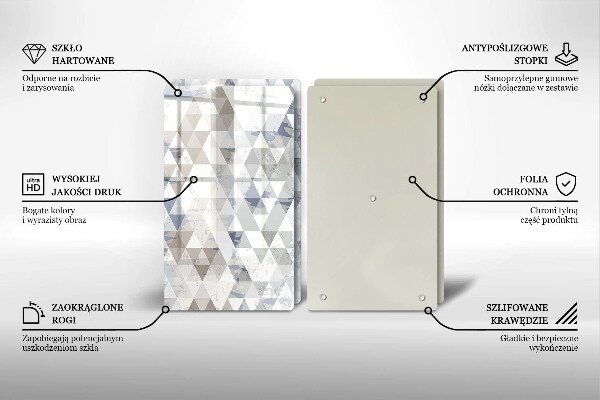 Deska do krojenia Wzór trójkąty