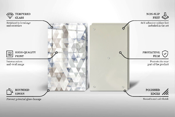 Deska do krojenia Wzór trójkąty