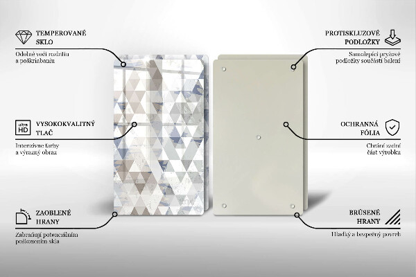 Deska do krojenia Wzór trójkąty