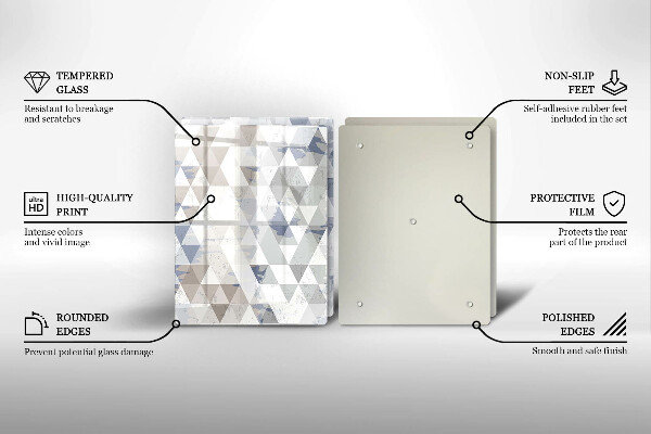 Deska do krojenia Wzór trójkąty