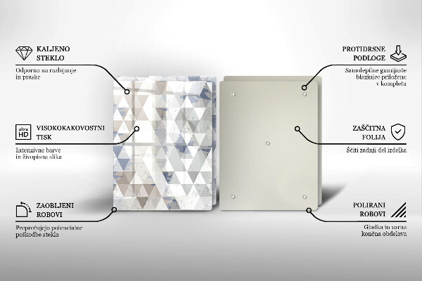 Deska do krojenia Wzór trójkąty