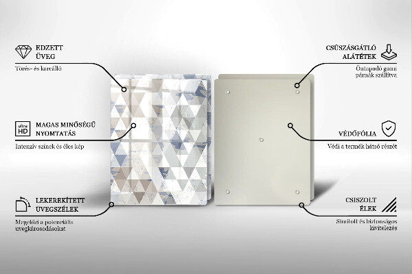 Deska do krojenia Wzór trójkąty