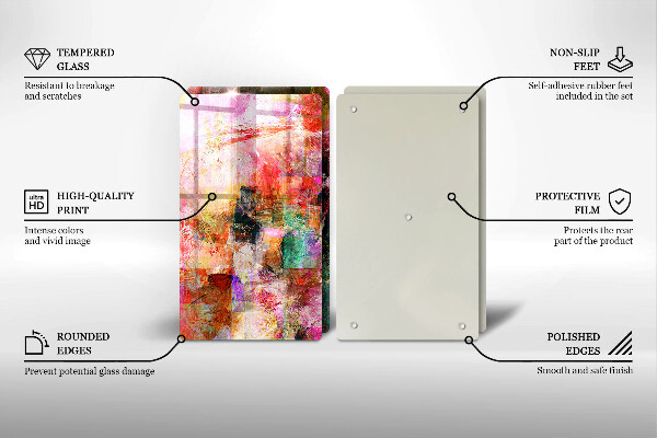 Deska do krojenia Abstrakcja farby