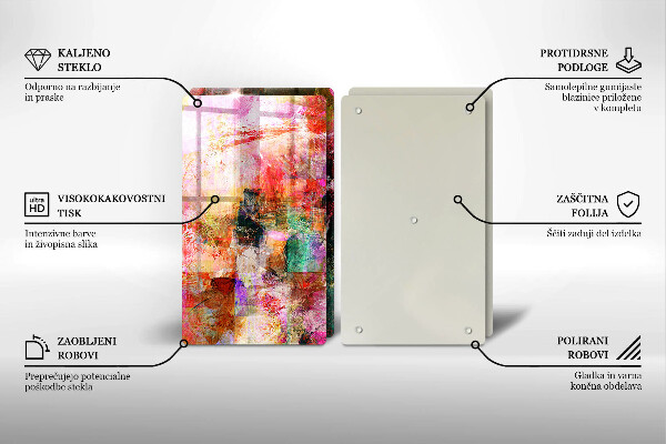 Deska do krojenia Abstrakcja farby