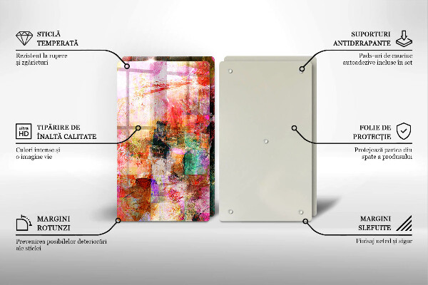 Deska do krojenia Abstrakcja farby