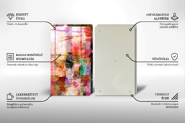 Deska do krojenia Abstrakcja farby