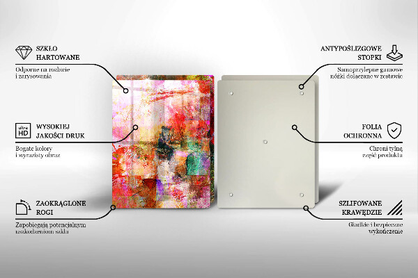 Deska do krojenia Abstrakcja farby