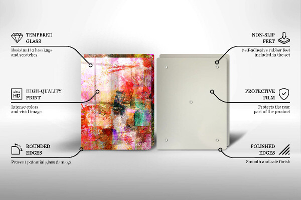 Deska do krojenia Abstrakcja farby