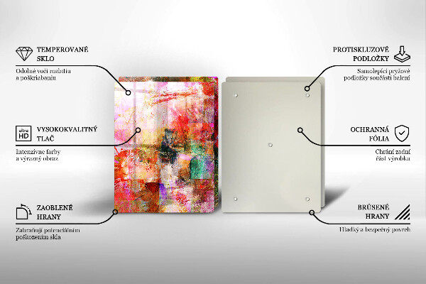 Deska do krojenia Abstrakcja farby