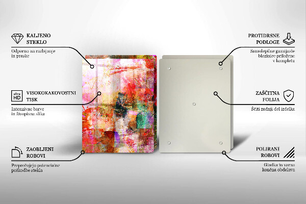 Deska do krojenia Abstrakcja farby