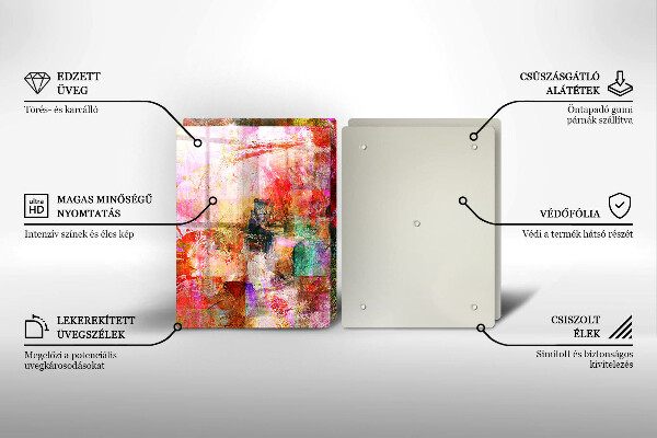 Deska do krojenia Abstrakcja farby