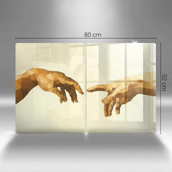 Deska do krojenia Stworzenie Adama dłonie