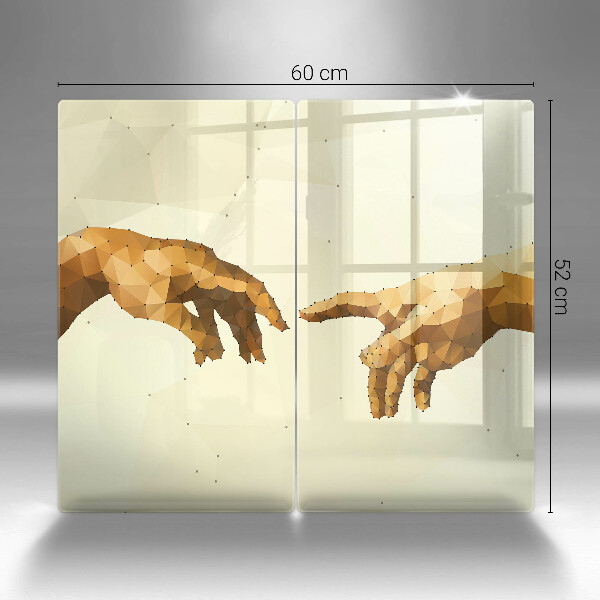 Deska do krojenia Stworzenie Adama dłonie