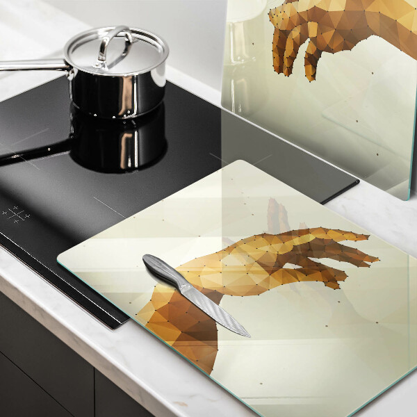 Deska do krojenia Stworzenie Adama dłonie