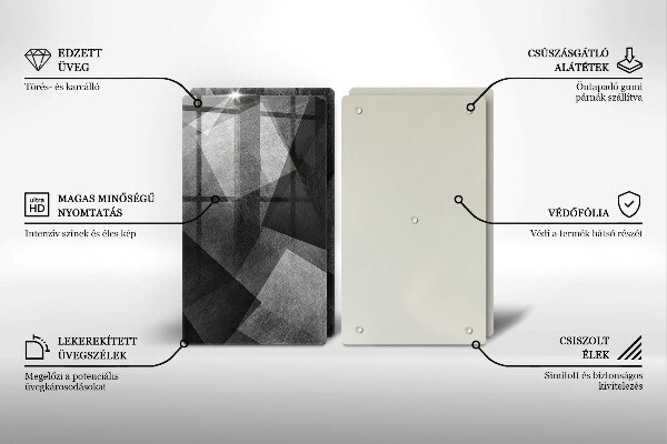 Deska do krojenia Geometryczna abstrakcja