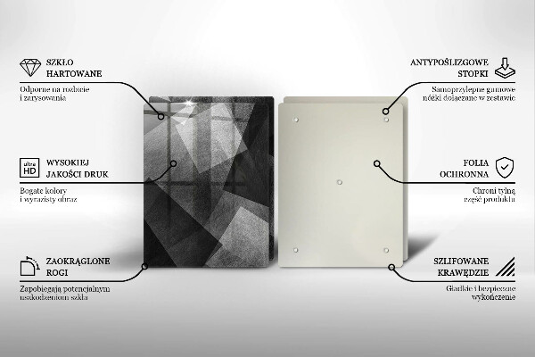 Deska do krojenia Geometryczna abstrakcja