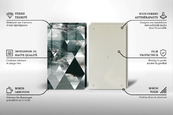 Deska do krojenia Trójkąty i woda