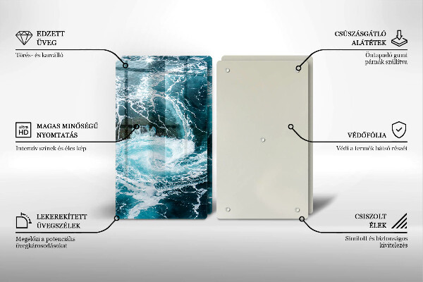 Deska do krojenia Spieniona fale wody