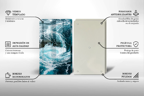 Deska do krojenia Spieniona fale wody