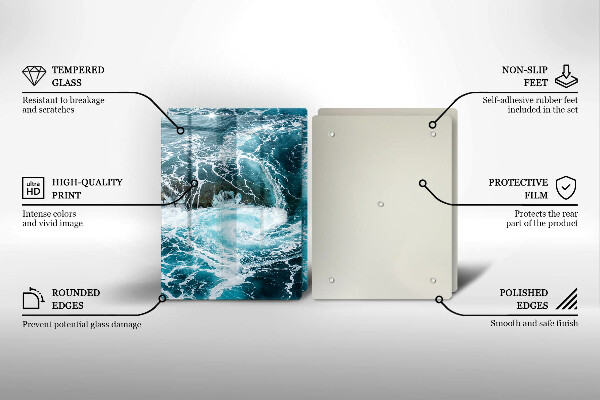 Deska do krojenia Spieniona fale wody