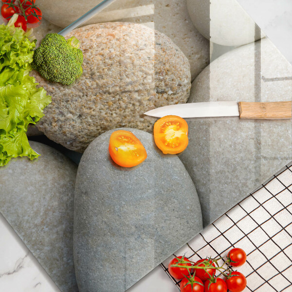 Deska do krojenia Wzór owalne kamienie