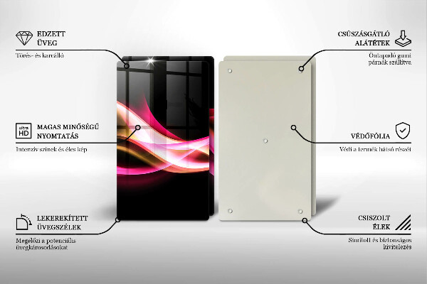 Deska do krojenia Abstrakcja neonowy dym