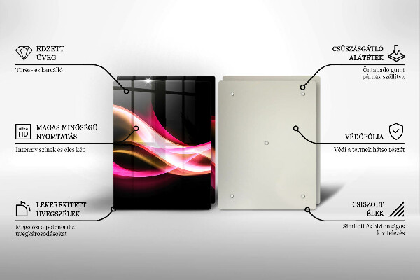 Deska do krojenia Abstrakcja neonowy dym