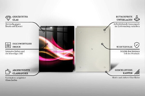 Deska do krojenia Abstrakcja neonowy dym