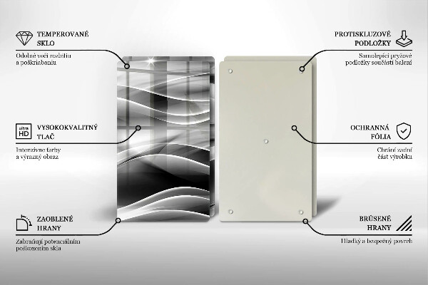 Deska do krojenia Abstrakcja linie dymu