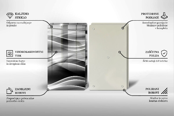 Deska do krojenia Abstrakcja linie dymu