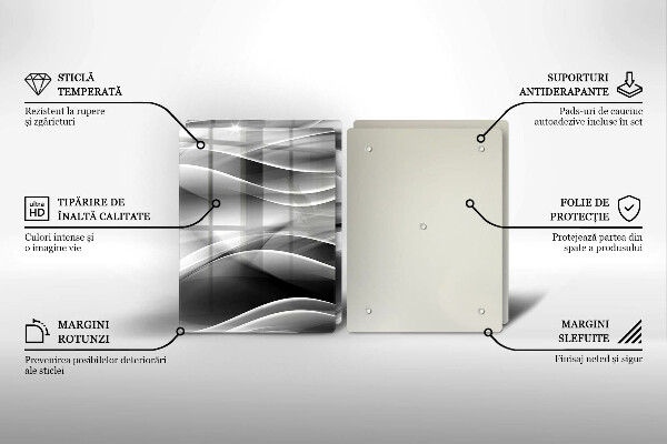 Deska do krojenia Abstrakcja linie dymu