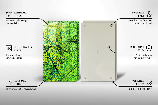Deska do krojenia Żyłki liści natura