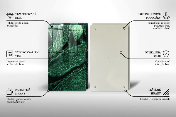 Deska do krojenia Liście rośliny