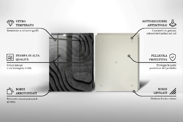 Deska do krojenia Kamienne kształty 3D
