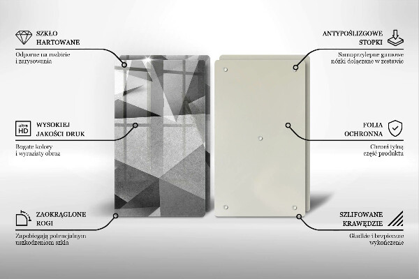 Deska do krojenia Betonowa ostra abstrakcja