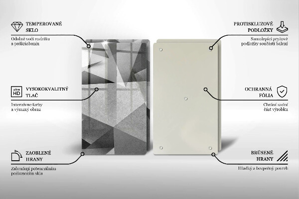 Deska do krojenia Betonowa ostra abstrakcja