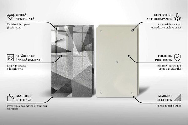 Deska do krojenia Betonowa ostra abstrakcja