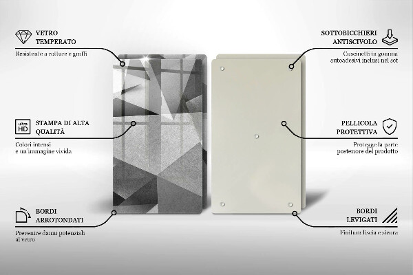 Deska do krojenia Betonowa ostra abstrakcja