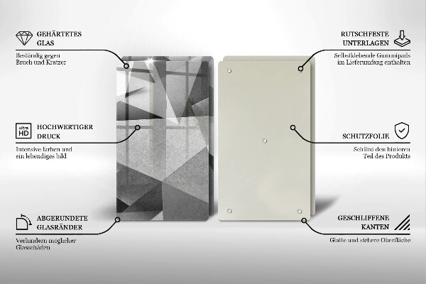 Deska do krojenia Betonowa ostra abstrakcja