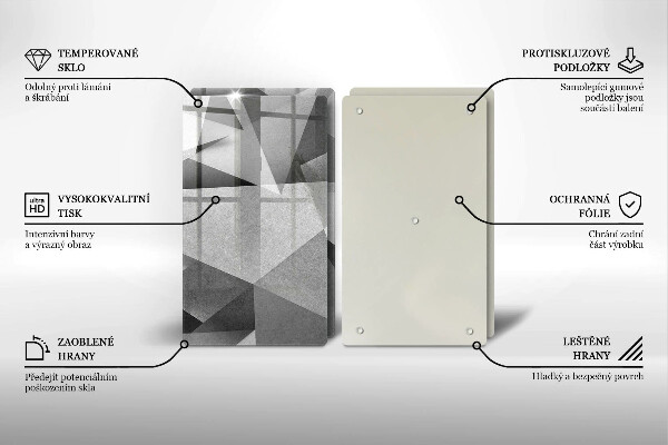 Deska do krojenia Betonowa ostra abstrakcja