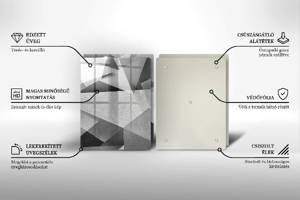Deska do krojenia Betonowa ostra abstrakcja