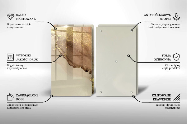 Deska do krojenia Abstrakcja złoto