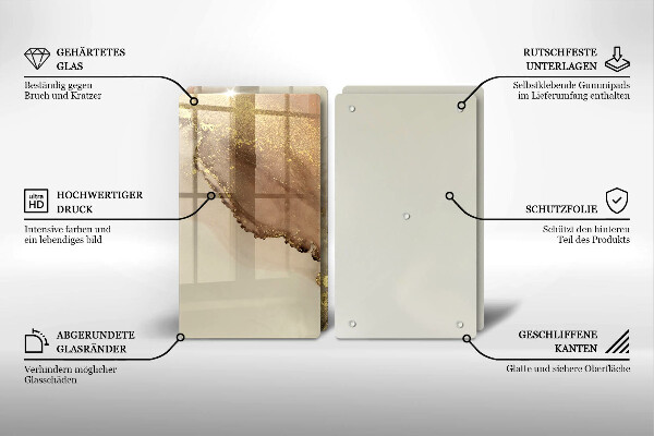 Deska do krojenia Abstrakcja złoto