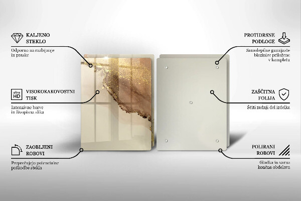 Deska do krojenia Abstrakcja złoto