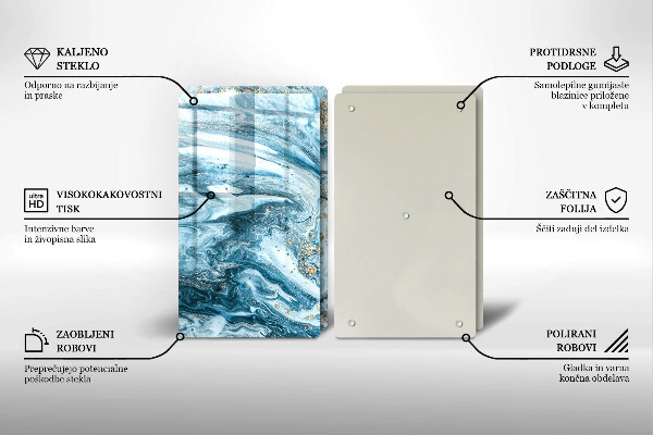 Deska do krojenia Struktura ze złotem