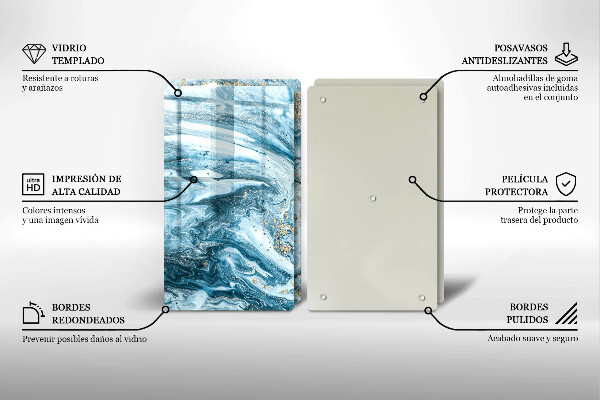 Deska do krojenia Struktura ze złotem