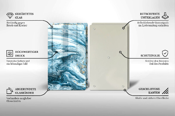 Deska do krojenia Struktura ze złotem