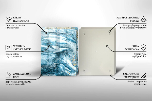 Deska do krojenia Struktura ze złotem